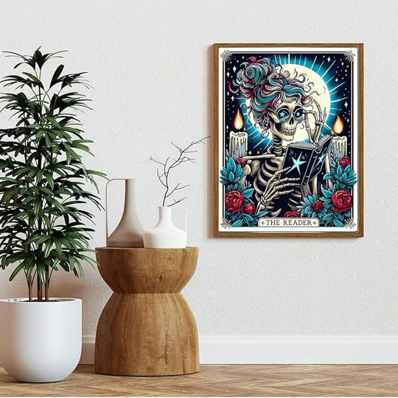 Skull Diamond Painting Kits for Adults- Skull Diamond Art Kits for Adults, Gem Painting Kit for Adult for Gift and Home Wall Decor 12x16 Inch